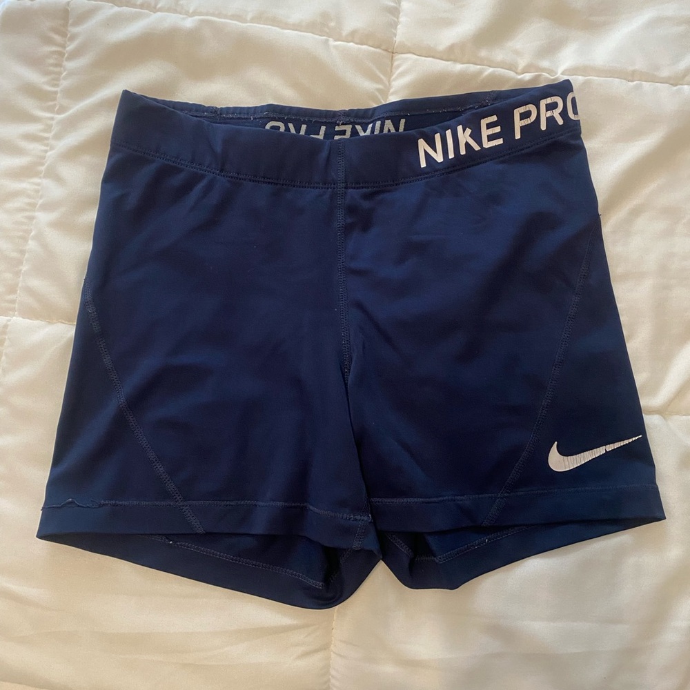 Nike Women's Pro Navy Athletic Shorts